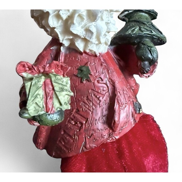 Vintage Rustic Resin Shelf Sitter Santa Claus Dangling Legs Décor Christmas - Picture 4 of 7
